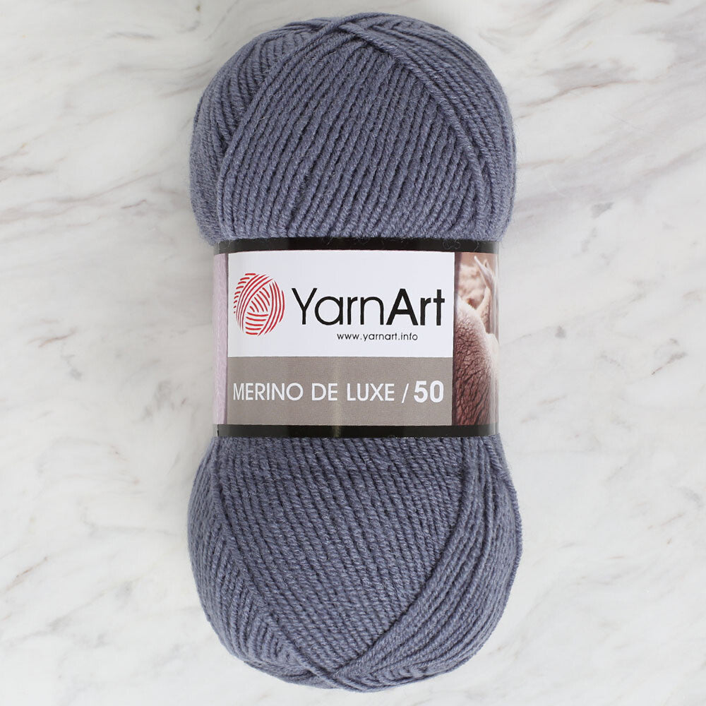 Yarnart Merino De Lüx 50 Mavi El Örgü İpi - 3088